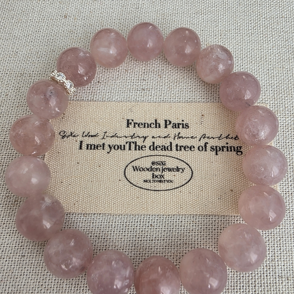 Elegant Pink Beaded Bracelet